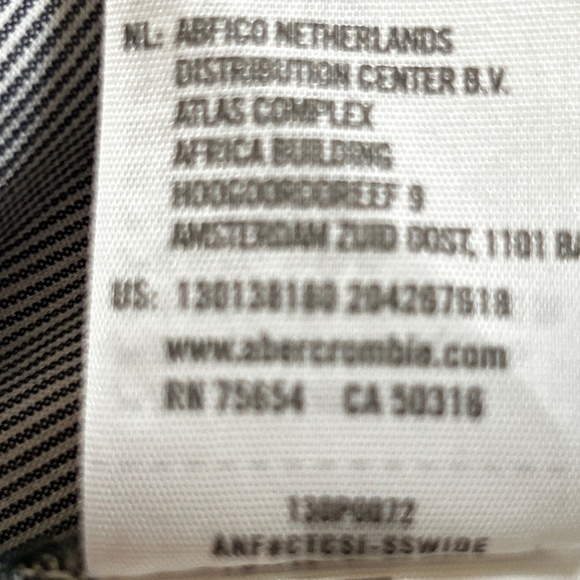 Abercrombie & Fitch Blue Langdon Skinny Chino 31 x 32 Preppy Y2K Academia office - Picture 10 of 11